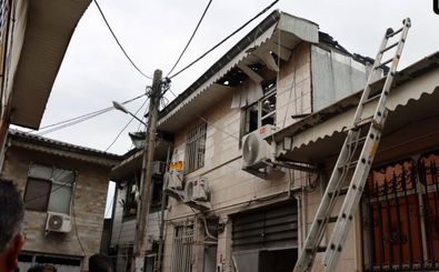 آتش‌سوزی در خانه‌های ویلایی رشت